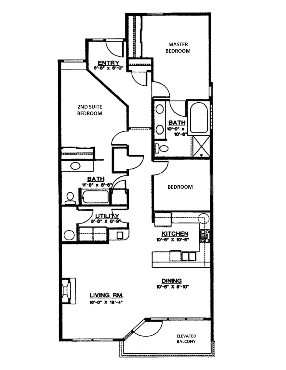 Floor Plan for Whale Watch - The Village at North Pointe